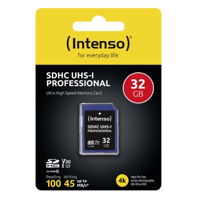Intenso Secure Digital Cards SD -  UHS-I - Professional  32GB
